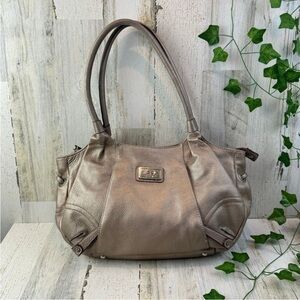 Isaac Mizrahi Metallic Golden Shoulder Bag